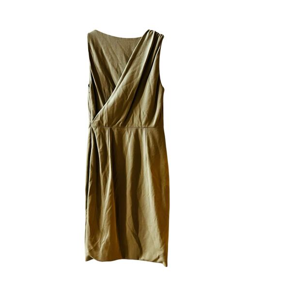 Jason Wu Sleeveless Draped Detail Sheath Dress Size 10 Tan - Picture 2 of 8
